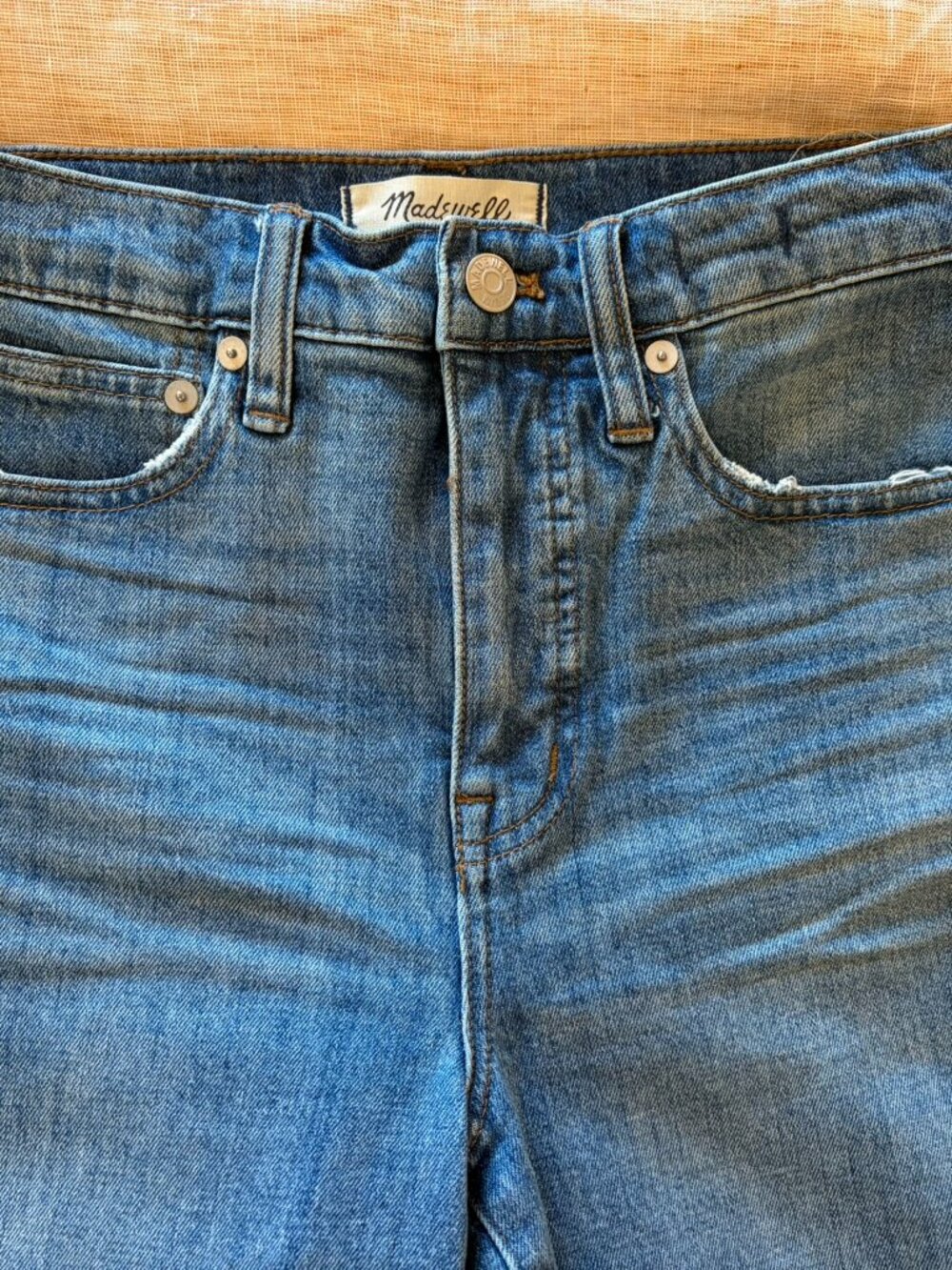 Madewell wide-leg cropped jeans, size 25 - Picture 4 of 7